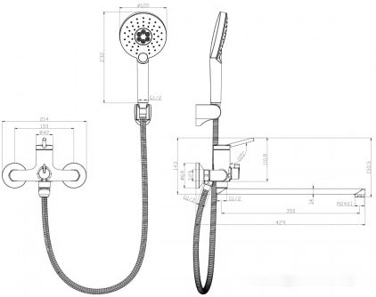 Смеситель Lemark Minima LM3851C Смеситель Lemark Minima LM3851C