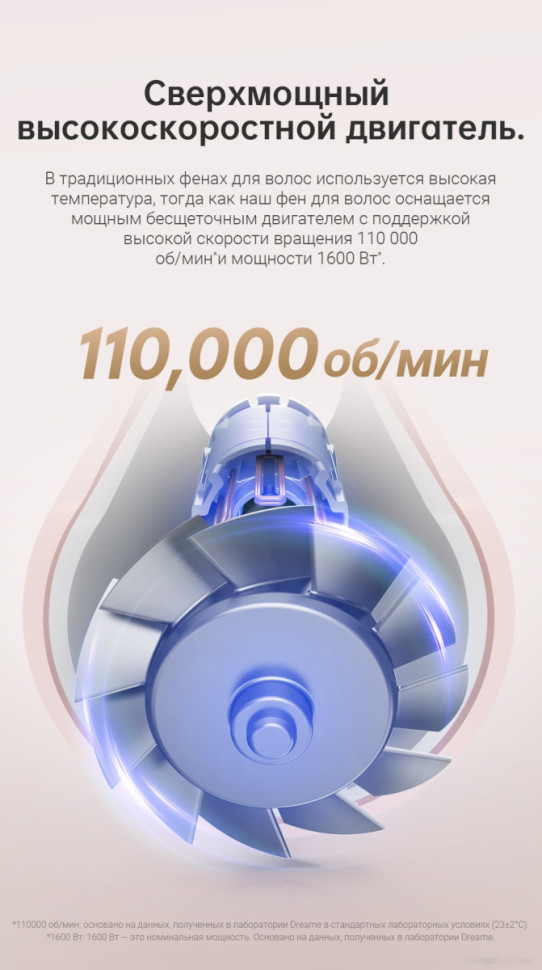 Фен Dreame Hairdryer Gleam Pink AHD12A (розовый)