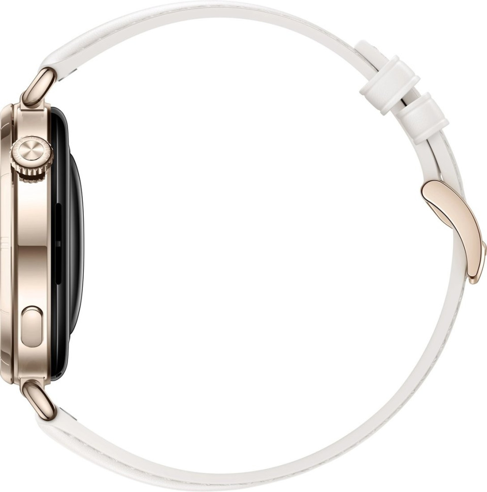 Умные часы Huawei Watch GT 6 41 мм (золотистый, с белым кожаным ремешком, международная версия)