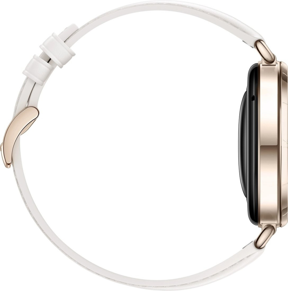 Умные часы Huawei Watch GT 6 41 мм (золотистый, с белым кожаным ремешком, международная версия)