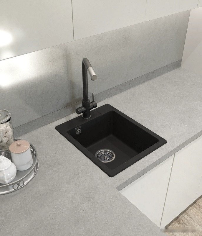 Кухонная мойка GranFest Urban GF-UR-240 (черный) Кухонная мойка GranFest Urban GF-UR-240 (черный)