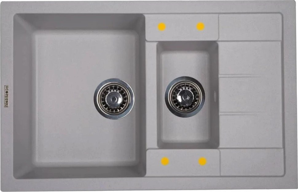 Кухонная мойка Ecoshtein Rechteck 781.5 (серый шелк)