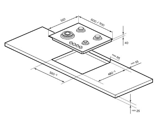 Варочная панель LEX GVG 645 GR Варочная панель LEX GVG 645 GR