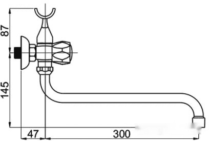 Смеситель Rubineta C-1 Cross (K) (C1SK06) Смеситель Rubineta C-1 Cross (K) (C1SK06)