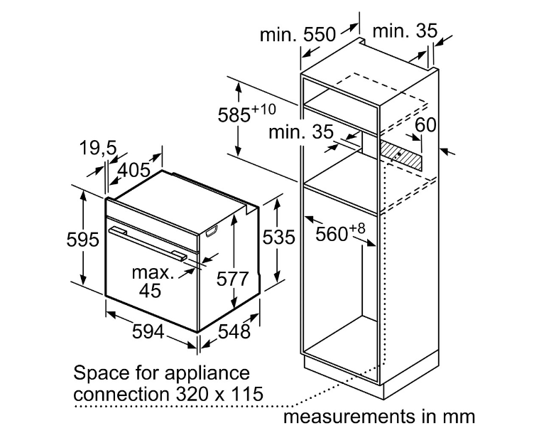 Духовой шкаф Bosch Serie 8 HBG7764B1