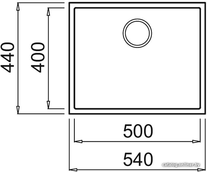 Кухонная мойка Elleci Quadra 105 Undermount G62 Bianco Antico