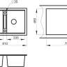 Кухонная мойка Granula GR-8101 (шварц) Кухонная мойка Granula GR-8101 (шварц)