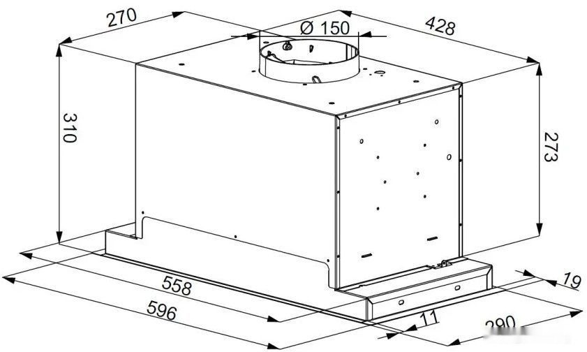 Вытяжка Konigin Extra 60 (черный)