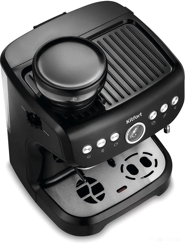 Рожковая помповая кофеварка Kitfort KT-7108 Рожковая помповая кофеварка Kitfort KT-7108