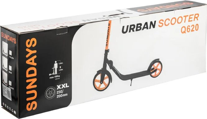 Самокат Sundays Q620 (оранжевый) Самокат Sundays Q620 (оранжевый)