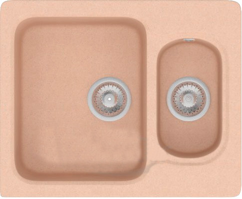 Кухонная мойка Polygran F-09 (бежевый)