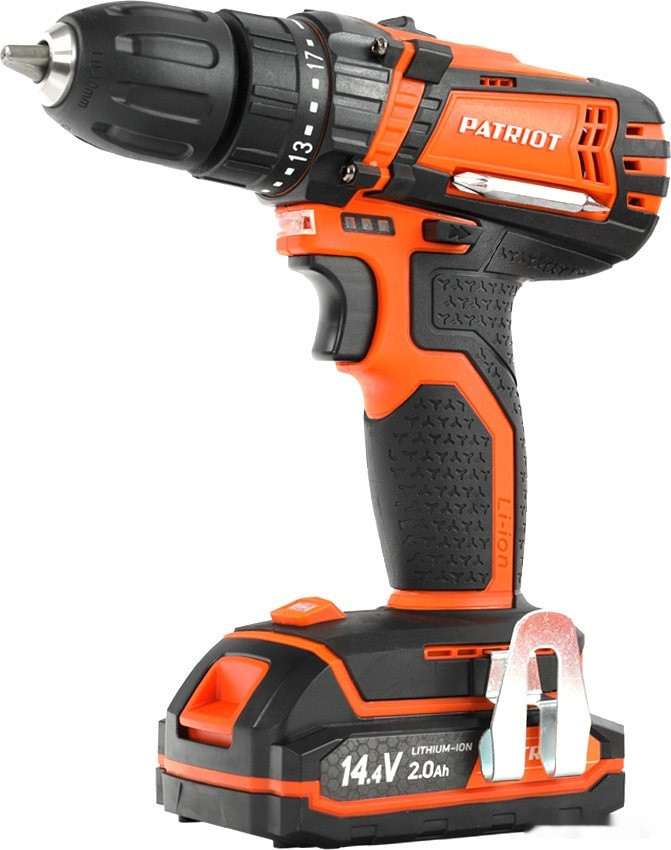 Дрель-шуруповерт Patriot BR 141ES 180201141 (с 1-ми АКБ, кейс) Дрель-шуруповерт Patriot BR 141ES 180201141 (с 1-ми АКБ, кейс)