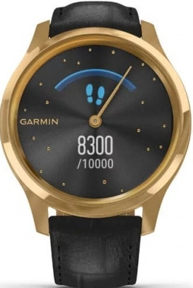Гибридные умные часы Garmin Vivomove Luxe (золотистый/черный)
