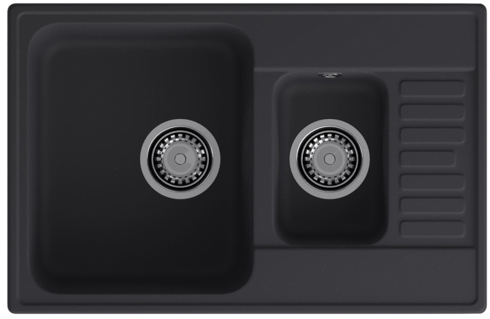 Кухонная мойка GranFest QUARZ Z-21K (черный)