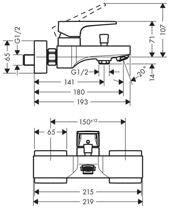 Смеситель Hansgrohe Metropol 74540000