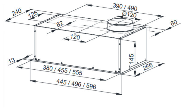 Вытяжка Weissgauff ALPHA 50 PB WH