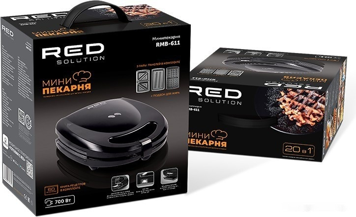 Многофункциональная сэндвичница RED Solution RMB-611