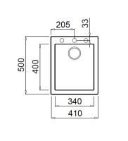 Кухонная мойка Elleci Quadra 100 G52 Bianco Pietra
