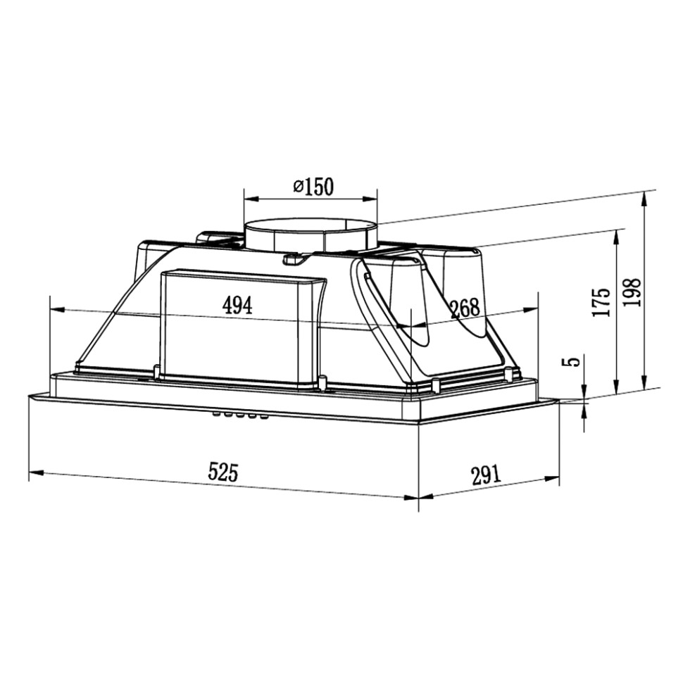 Вытяжка Krona Ameli Light 600 Inox PB (нержавеющая сталь) Вытяжка Krona Ameli Light 600 Inox PB (нержавеющая сталь)