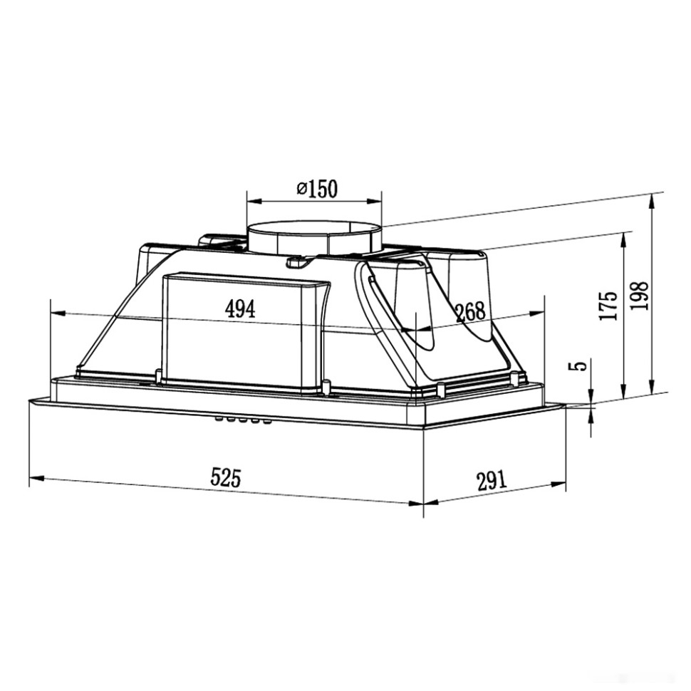 Вытяжка Krona Ameli Light 600 Inox PB (нержавеющая сталь) Вытяжка Krona Ameli Light 600 Inox PB (нержавеющая сталь)