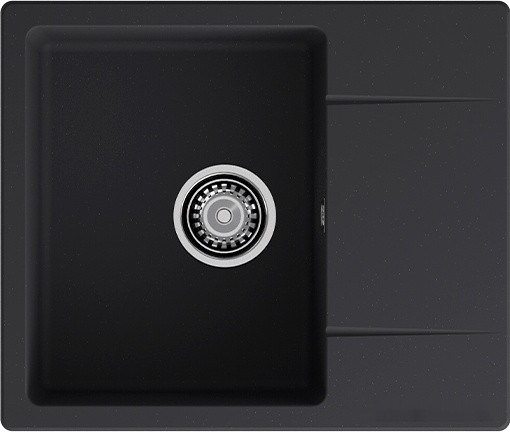 Кухонная мойка GranFest QUARZ GF-UR-258L (черный)