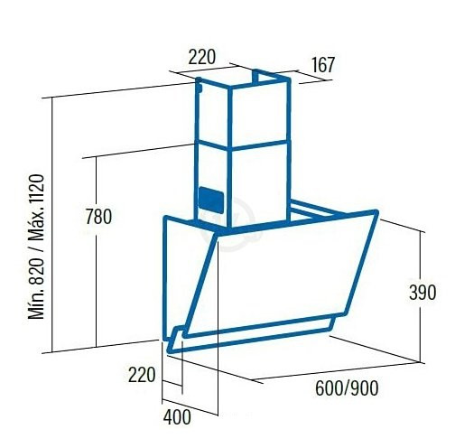 Вытяжка CATA JUNO 900 XGWH 02059005