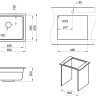 Кухонная мойка Granula KS-5501 (шварц) Кухонная мойка Granula KS-5501 (шварц)