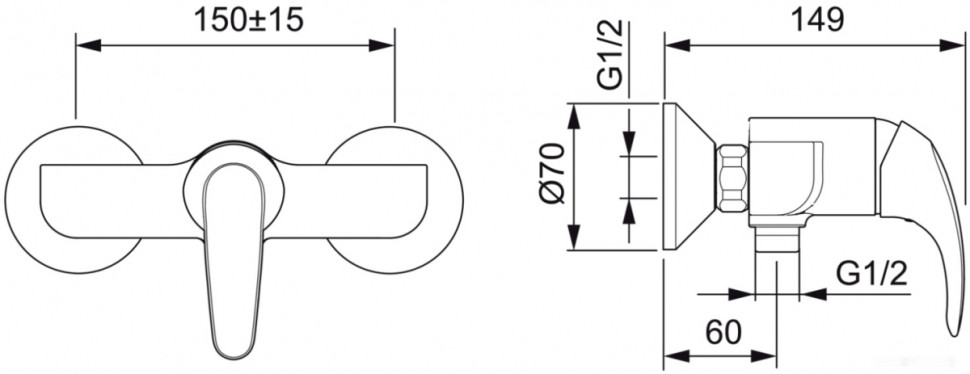 Смеситель Oras Polara 1470Y