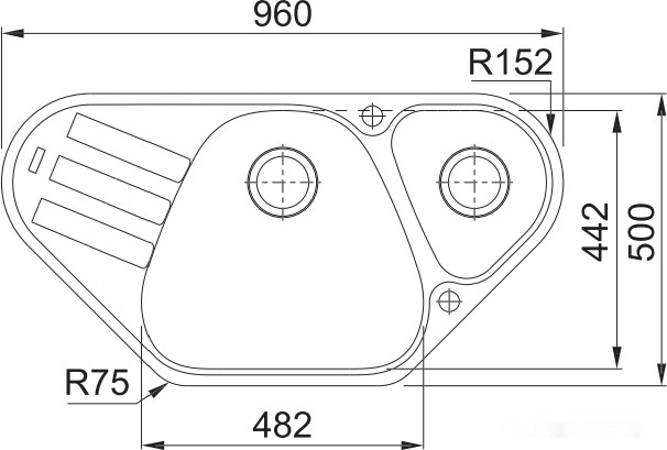 Кухонная мойка Franke Antea AZG 661-E (оникс) Кухонная мойка Franke Antea AZG 661-E (оникс)