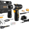 Дрель-шуруповерт Deko GCD12DU3 SET 104 063-4133 (с 2-мя АКБ, кейс, набор оснастки) Дрель-шуруповерт Deko GCD12DU3 SET 104 063-4133 (с 2-мя АКБ, кейс, набор оснастки)