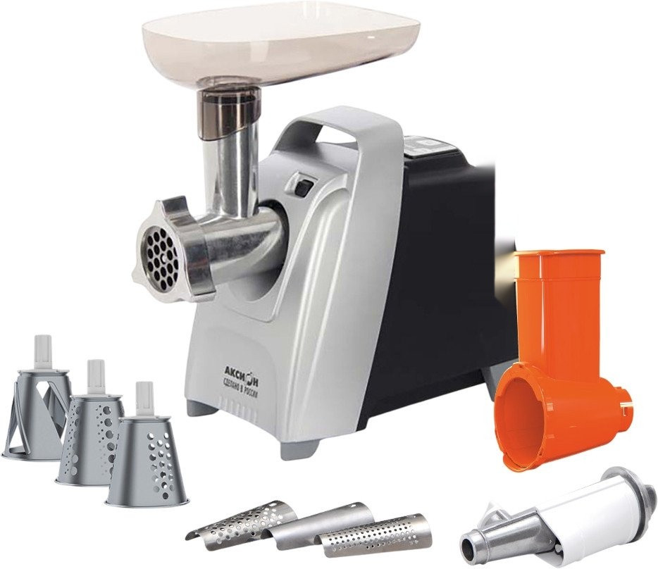 Мясорубка Аксион М62.02 (черный/серебристый)