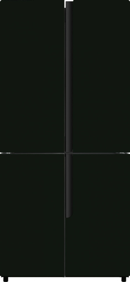 Холодильник (Side-by-Side) Hyundai CM4584F (черное стекло)