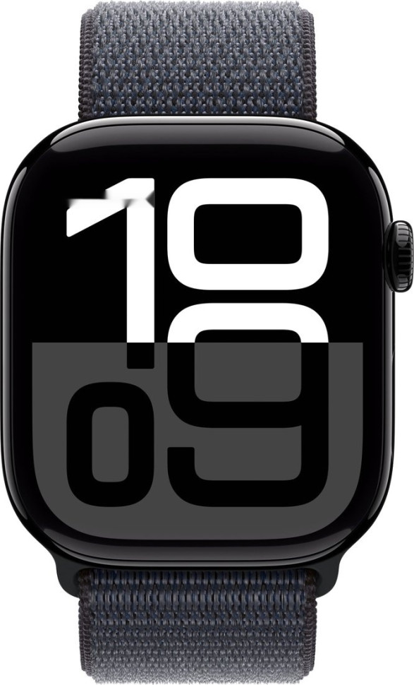 Умные часы Apple Watch Series 10 46 мм (алюминиевый корпус, черный/темно-серый, нейлоновый ремешок)