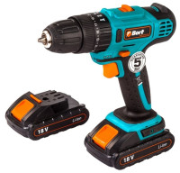 Дрель-шуруповерт BORT BAB-18Ix2Li-FD (с 2-мя АКБ, кейс)