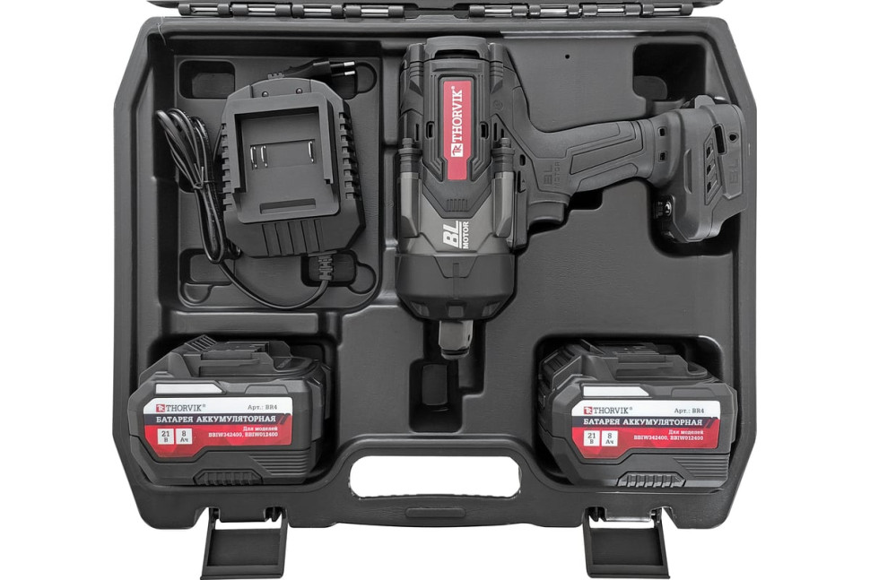 Гайковерт Thorvik BBIW342400 (с 2-мя АКБ, кейс) Гайковерт Thorvik BBIW342400 (с 2-мя АКБ, кейс)