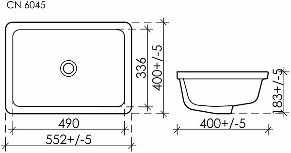 Умывальник Ceramica Nova Element CN6045
