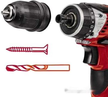 Дрель-шуруповерт Einhell TE-CD 12 X-Li 4513617 (с 2-мя АКБ 1.5 Ah, кейс) Дрель-шуруповерт Einhell TE-CD 12 X-Li 4513617 (с 2-мя АКБ 1.5 Ah, кейс)