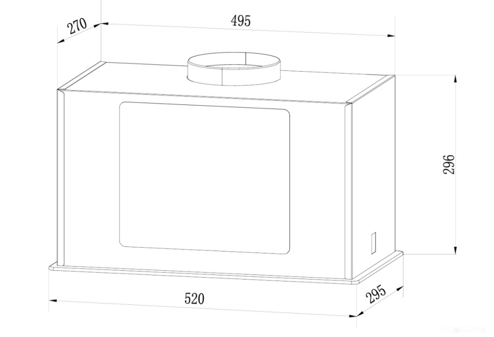 Вытяжка Weissgauff Antlia 850 BL