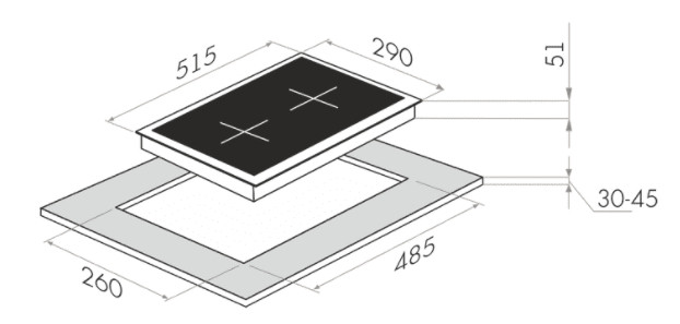 Варочная панель Maunfeld EEHE 32.4W