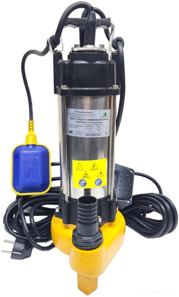 Дренажный насос Greenpump WQ 7-7-0.37 (с измельчителем)