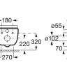 Унитаз Roca Meridian Rimless A34624L000