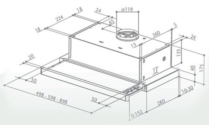Вытяжка Faber FLOX BK A50