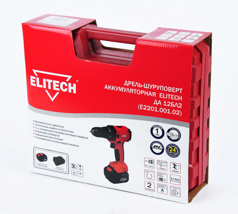Дрель-шуруповерт Elitech E2201.001.02 Дрель-шуруповерт Elitech E2201.001.02