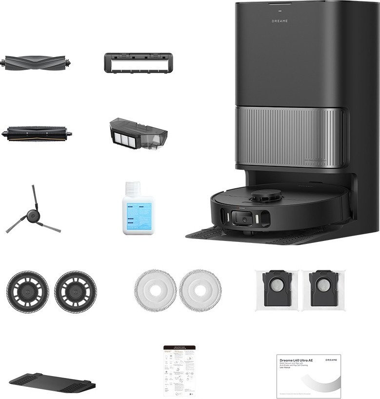 Робот-пылесос Dreame Robot Vacuum L40 Ultra AE Black RLL77SE (евровилка, черный) Робот-пылесос Dreame Robot Vacuum L40 Ultra AE Black RLL77SE (евровилка, черный)