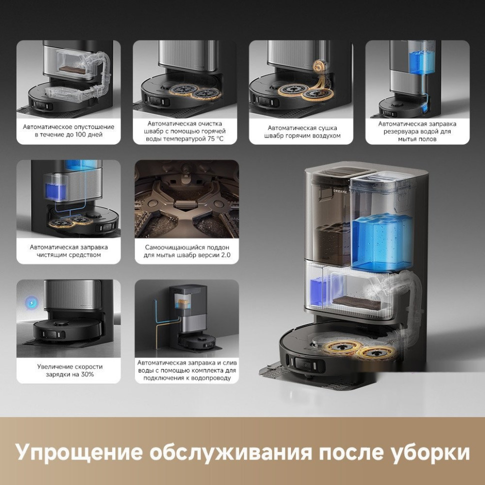 Робот-пылесос Dreame Robot Vacuum L40 Ultra AE Black RLL77SE (евровилка, черный) Робот-пылесос Dreame Robot Vacuum L40 Ultra AE Black RLL77SE (евровилка, черный)