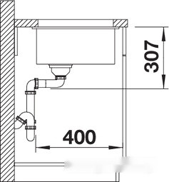 Кухонная мойка Blanco Subline 500-U (жасмин) Кухонная мойка Blanco Subline 500-U (жасмин)