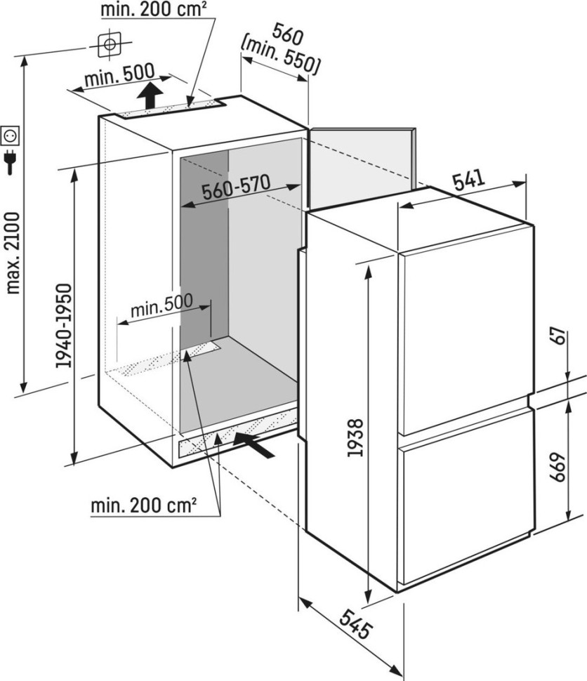 Холодильник Liebherr ICNSd 5603 Pure NoFrost 5603-20001 Холодильник Liebherr ICNSd 5603 Pure NoFrost 5603-20001