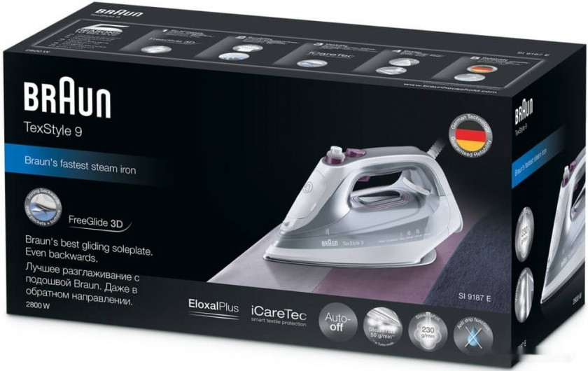 Утюг Braun TexStyle 9 SI 9187 E WH