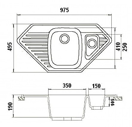 Кухонная мойка Gerhans E10 (Sand) Кухонная мойка Gerhans E10 (Sand)