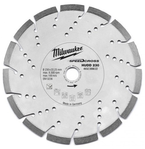 Диск отрезной Milwaukee HUDD 230